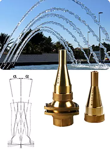 MUSICAL FOUNTAIN NOZZLES